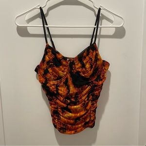Flame Just Polly corset top